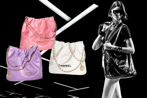 chanel 22 purple medium|chanel 22 mini bag.